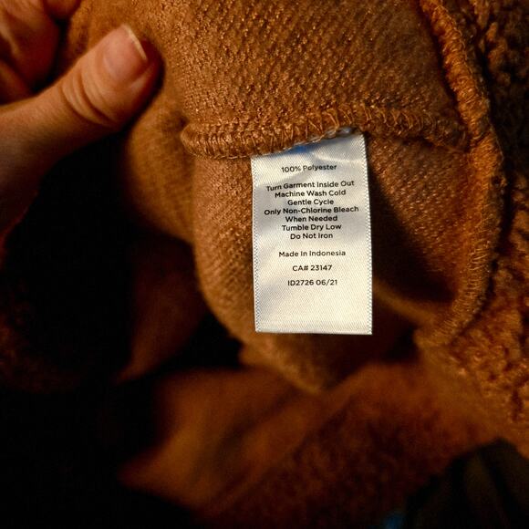 Haven Well Within brown fleece teddy cardigan size small - Picture 4 of 4